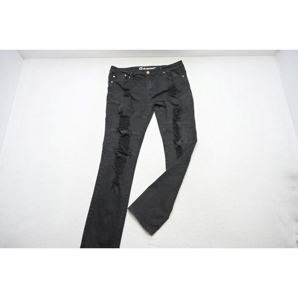 Argonaut Nation Ultra Slim Stretch Distressed Denim Jeans Mens Size 38 x 34 - Picture 2 of 10